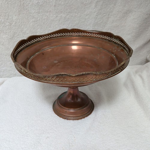Vintage gravierte kupfer tazza - gravierte,