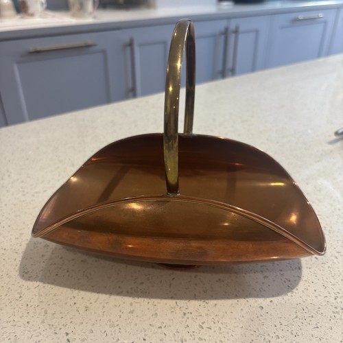 Vintage kupfer krug korb - kupfer,