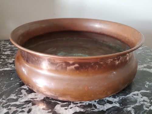 Antike kupferschale untertasse - antike, kupferschale/untertasse