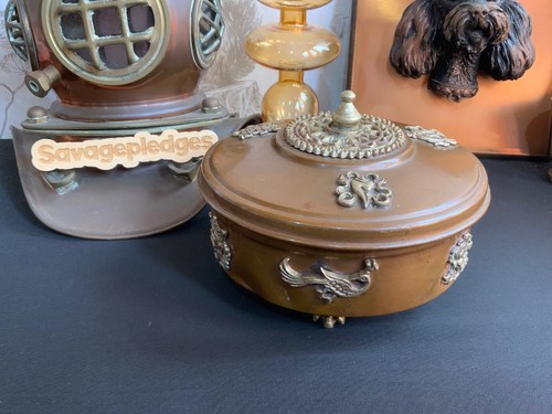 Vintage kupfer tibetisch opfer - kupfer,